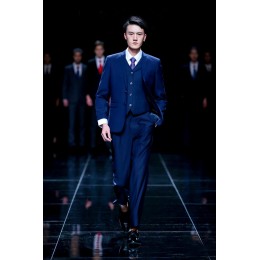 MDBS004 model shows a three-piece suit on the reality show men's suit men's suit supplier MDBS004 model shows a three-piece suit on the reality show men's suit men's suit supplier